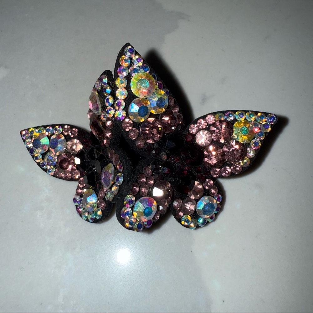 Colorful Rhinestone Butterfly hair clip